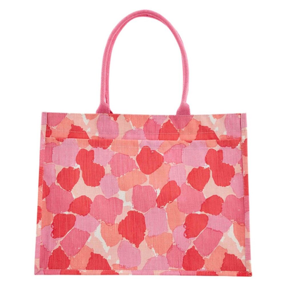 Mud Pie Pink Printed Tote Bag/NWT